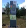 Totem publicitaire extérieur monobloc plat