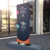 Totem publicitaire extérieur monobloc plat