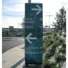 Totem publicitaire extérieur monobloc plat