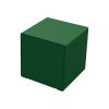 Tabouret cube d'extérieur en acier vert