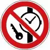 Pictogramme Articles métalliques ou montres interdits - P008