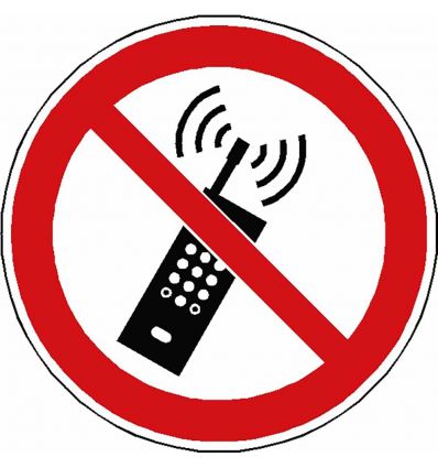 Panneau Téléphone interdit avec pictogramme ISO