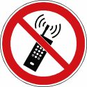 Photo : Pictogramme Téléphone interdit - P013 Autocollant - ⌀ 100 mm