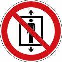 Panneau Ne pas utiliser cet ascenseur pour des personnes - P027
