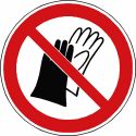 Panneau Port de gants interdit - P028