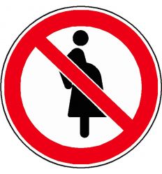 Pictogramme Interdit femme enceinte - P042