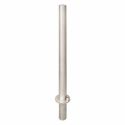 Photo : Potelet amovible inox 1000 mm - Tête bombée - Inox 304 - Ø 76,1 mm