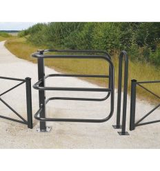 Barrière anti scooter en situation