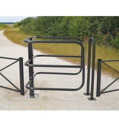 Barrière anti scooter en situation