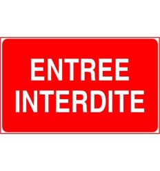 Panneau Accès interdit texte seul