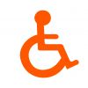 Handicapé orange