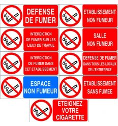 Panneaux interdit de fumer nos différents modèles