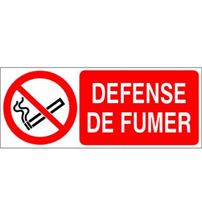 Panneau Défense de fumer avec pictogramme