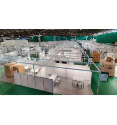 Cloison modulable pour stands et salons d’exposition
