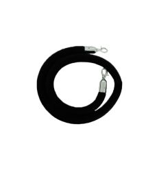 Corde pour Poteau de Guidage Velours Noir/Chromé