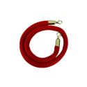 Photo : Corde pour Poteau de Guidage Rouge rubis RAL 3003 - Velours - Or