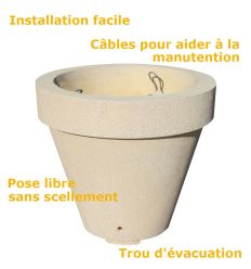 Jardinière vase décoration d'extérieur