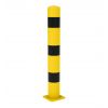 Poteau de protection industrielle jaune et noir, diamètre 160 mm