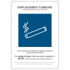 Affiche réglementaire zone fumeur