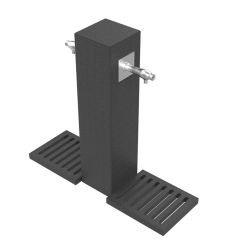 Fontaine Urbaine avec grille 2 robinets + grilles fonte