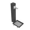 Fontaine Urbaine avec grille 1 robinet + grille acier (modèle 1)