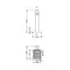 Fontaine Urbaine avec grille 1 robinet + grille acier (modèle 1) schéma