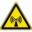 Photo : Panneau Radiations non ionisantes - W005 Autocollant - △ 80 mm