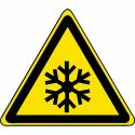 Photo : Pictogramme Danger froid - W010 Autocollant - △ 80 mm