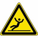 Photo : Panneau Attention sol glissant - W011 Pictogramme seul - △ 80 mm - Autocollant