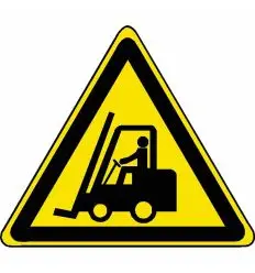 Pictogramme Danger chariot élévateur - W014