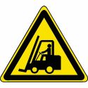 Photo : Pictogramme Danger chariot élévateur - W014 Pictogramme seul - △ 80 mm - Autocollant