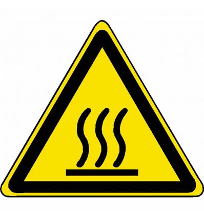 Panneau Danger surface chaude Normé ISO