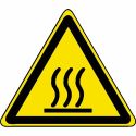 Photo : Pictogramme Danger surface chaude - W017 Autocollant - △ 80 mm