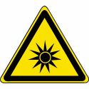 Photo : Panneau Rayonnement optique - W027 Autocollant - △ 80 mm
