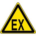 Photo : Panneau ATEX Autocollant - △ 80 mm