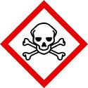 Photo : Pictogramme Produit toxique - SGH06 20 étiquettes - 75 x 75 mm