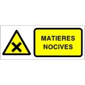 Photo : Panneau Matières nocives Autocollant - 150 x 60 mm