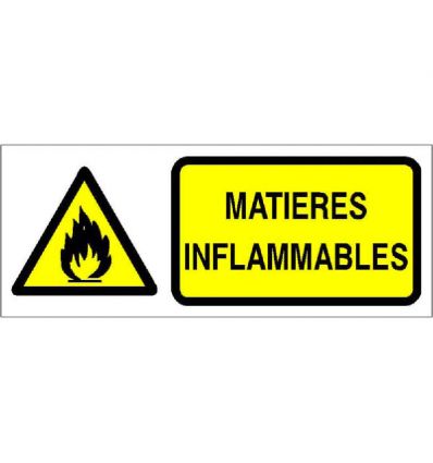 Panneau matières inflammables