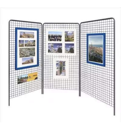 Grilles d’exposition en métal