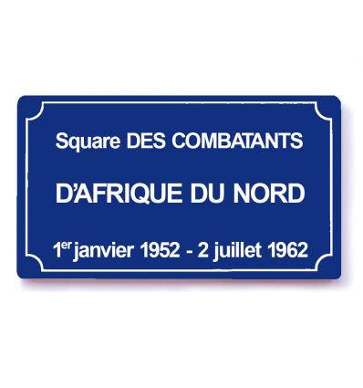 Plaque de Rue en Plexiglass écriture Arial Bold