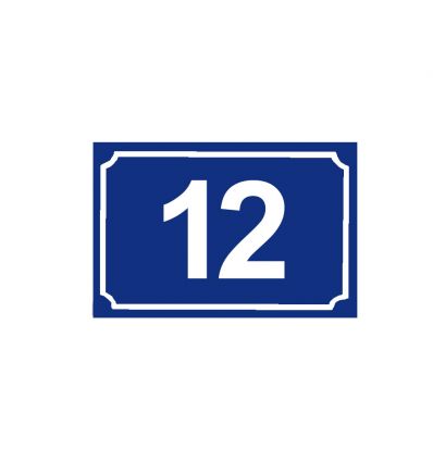 Plaque de Numéro de Rue en Plexiglass Arial Bold