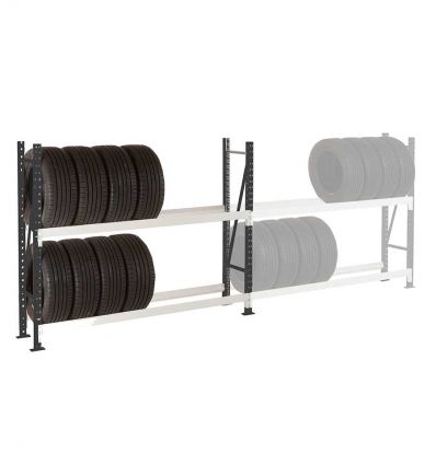 Rayonnage pour pneus mi-lourd - Module de départ - 2 niveaux 