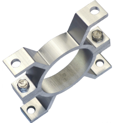 Bride de fixation double pour poteau de diamètre 76mm