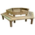 Photo : Banc urbain Tour d'arbre en Bois