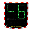 Photo : Radar pédagogique réglementaire Sans alimentation - Sans