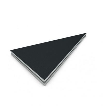 Praticable d'angle triangle antidérapant/noir