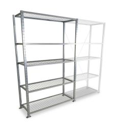 Rack tablettes grillagées - Charge légère - Module de départ