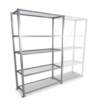 Rack tablettes grillagées - Charge légère - Module de départ