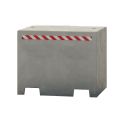 Photo : Bloc Béton Anti Intrusion Gris lisse - 100 cm