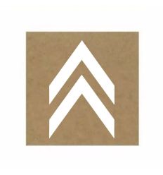 Pochoir Chevron Bois Petit Modèle